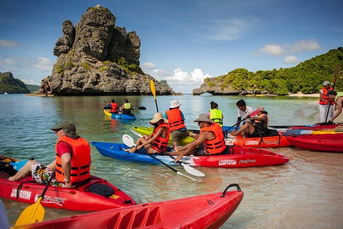 Full-Day 42 Islands Angthong National Marine Park Tour - Snorkeling among coral and colorful fish