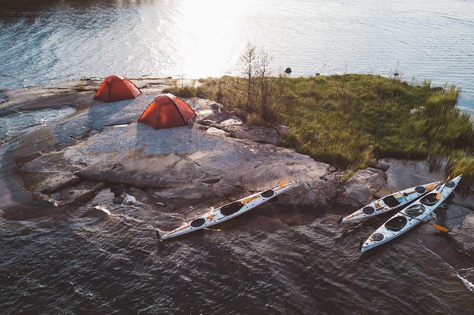 Guided 5-Day Kayak & Wildcamp the Archipelago of Sweden - Day 2: Open water, seabirds, and Kupa Klint