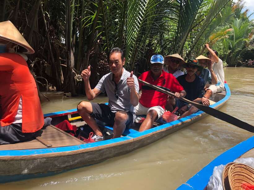 HCM: Mekong Delta Islands Boat & Tuk-Tuk Tour with Tastings - Motorboat views across four Mekong islands