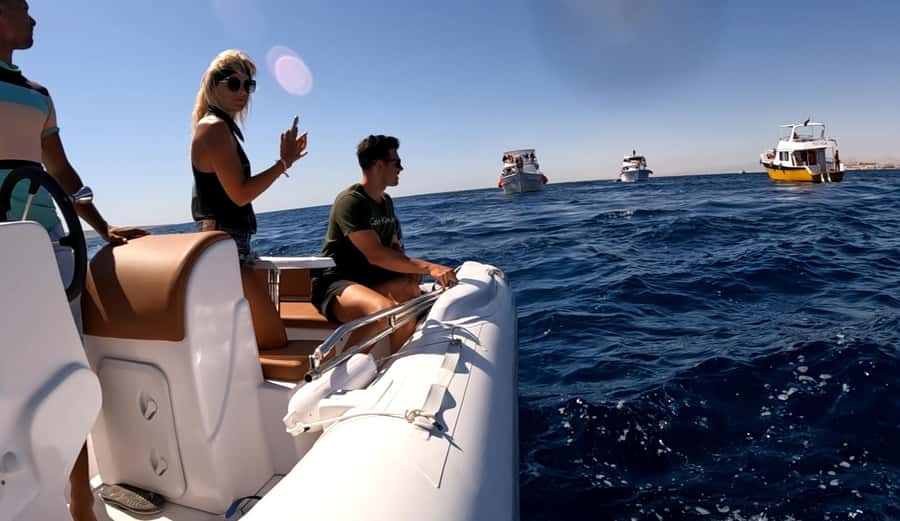 Hurghada: 3-Island Speedboat, Dolphin Watching & Snorkeling - Magawish Island and a slower hour