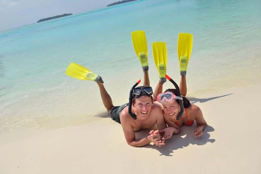 Hurghada: 3 Islands, Dolphins & Snorkel Yacht Trip w/ Lunch - Orange Bay: lovely, photogenic, and a little short