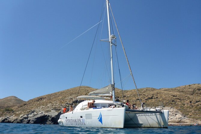 Island Hopping: Santorini Catamaran Charter Cruise with a skipper - What the $8,558.73 price means