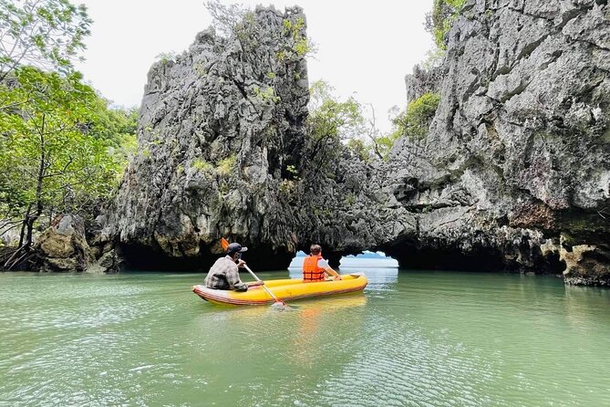 James Bond Island Canoeing 7 Point 5 Island By Speedboat From Phuket - Ko Nakha Noi: a short beach finish