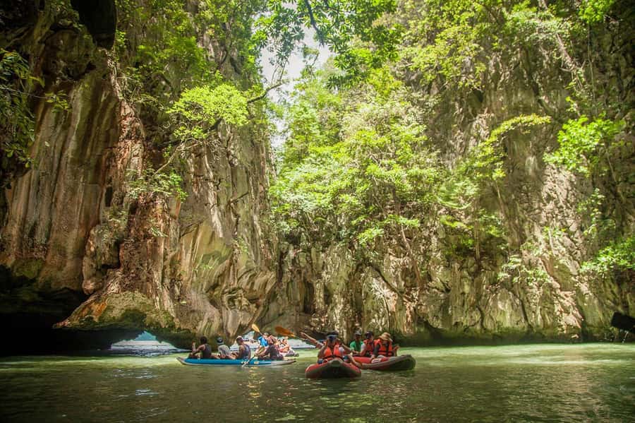 Khao Lak: James Bond and Khai Islands Day Trip by Speedboat - Panyi Island shows life on the water