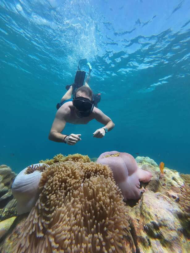 Koh Lipe: Half-Day Snorkelling Trip To 4 Islands 5 Points - Hin Ngam Island and its black stone shore