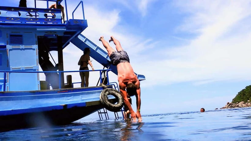 Koh Tao: Underwater Gems, Island Hopping & Snorkel Adventure - Japanese Garden for the first real snorkel