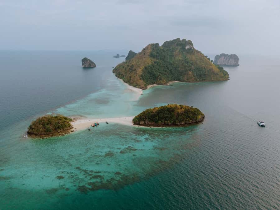 Krabi: 4 Island Premium Yacht with Snorkeling & Clear Kayak - Railay Beach and Phranang Cave from offshore
