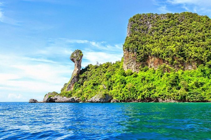 Krabi 4 Islands by Longtail Boat Include Lunch and Snorkeling - Chicken Island: snorkeling beneath the famous shape