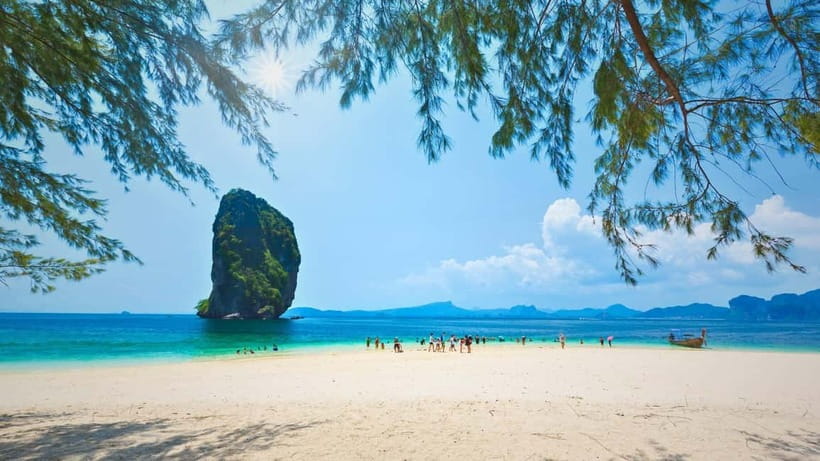 Krabi: 4 Islands Hopping & Snorkeling Tour - Tup Island and the changing sandbar