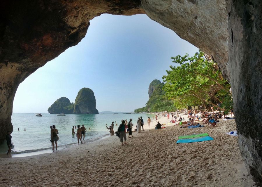 Krabi: 4 Islands & Krabi's Separated Sea Longtail Boat Tour - Chicken Island and the sandbar at Koh Tub