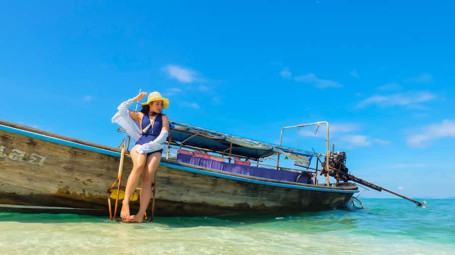 Krabi: 4 Islands Private Longtail Boat Tour - Leaving from Nopparat Thara Pier