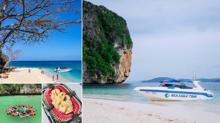 Krabi: 4 Islands Private Trip by Speedboat - Poda Island: the day’s longest beach break