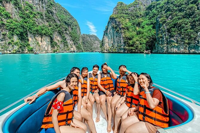 Krabi 4 Islands Speedboat Tour Snorkeling and Beach Lunch - Thale Waek and the sandbar made by the tide