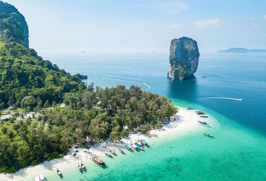 Krabi: 4 Islands & Thale Waek's Sandbar Tour By Speedboat - Phra Nang Beach and Princess Cave