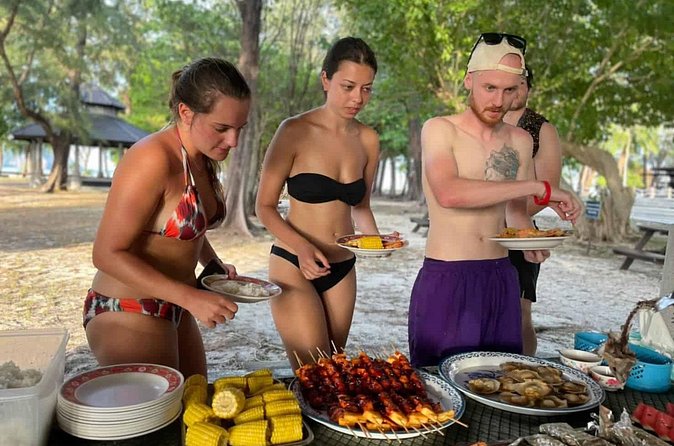 Krabi 7 Islands Longtail Boat Sunset BBQ - Phra Nang Cave Beach turns into the dinner venue