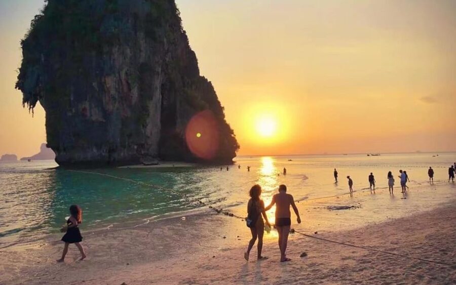 Krabi: 7 Islands Sunset Hopping Cruise with BBQ & Plankton - Chicken Island snorkeling and the famous rock