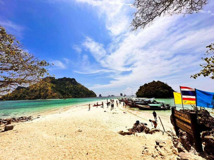 Krabi:Day Trip 4 Islands by Premium Longtail Boat with Lunch - Phra Nang Cave Beach near Railay