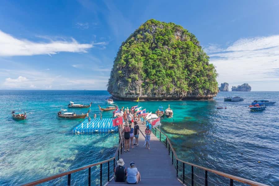 Krabi: Phi Phi & 4 Islands Sunset Tour by Speedboat - Key points at a glance