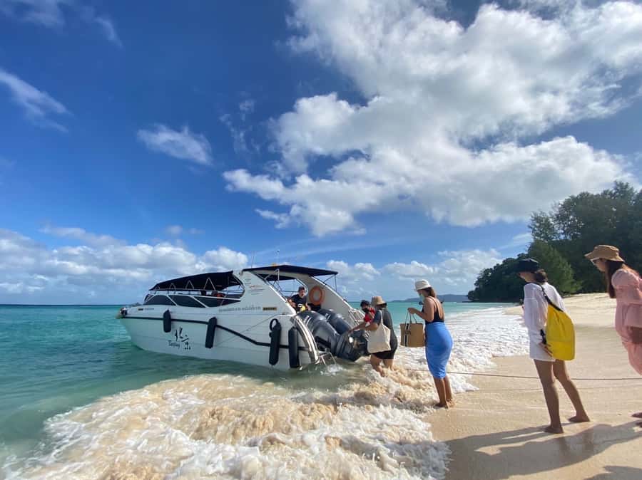Krabi: Phi Phi Island Sunset Maya Bay and Four Islands Tour - Hotel pickup and the run to the islands