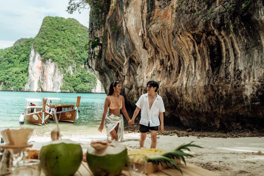 Krabi: Private Luxury Longtail Boat Island Hopping Tour - The combined route for a full day of highlights