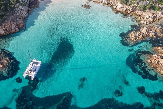 La Maddalena Archipelago Catamaran Day Tour - Pink Beach from the correct side