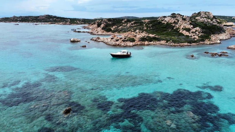 La Maddalena Archipelago: private all inclusive boat tour - Spargi and Cala Soraya: the first swim