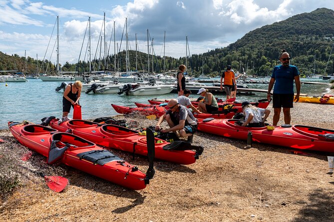 Lefkada, Nydri, Scorpios Kayak Odyssey Island Hopping - Greek food beside the water