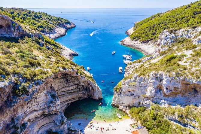 Luxury Blue Cave & 5 Islands Tour from Split - Vis, the Green Cave Area, and Stiniva Bay