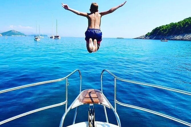 Luxury Private Boat Trip to the Elaphiti Islands from Dubrovnik - Sunj Beach: an easy sandy stop on Lopud