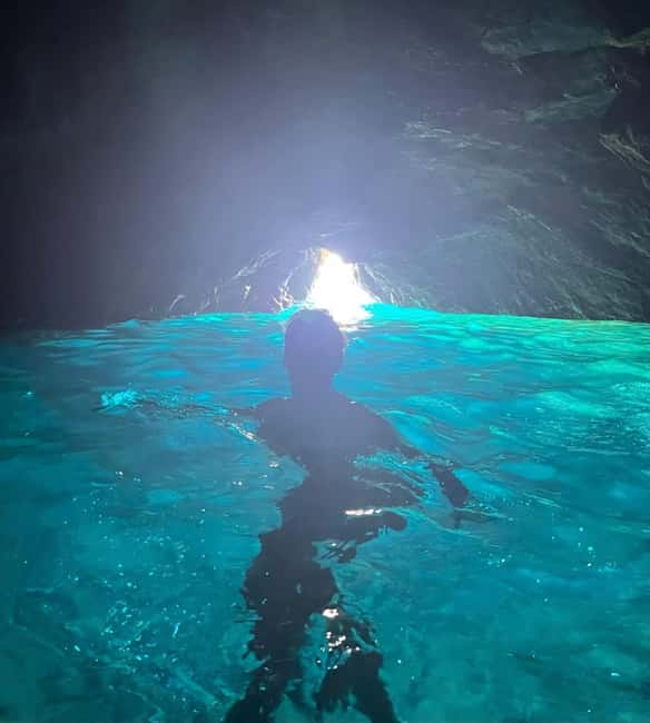 Makarska: 3 island, Cave, Cliffs, Jelsa, Lagoon, Golden Horn - The Little Blue Cave and a first swim
