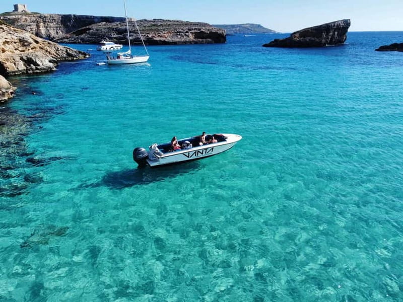 Malta: The Three Islands Private Boat Tour - Crystal Lagoon: the first major swimming stop