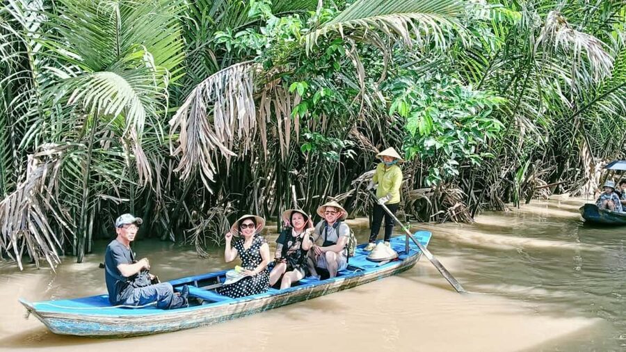 Mekong Delta Full Day - My Tho & Ben Tre - Four Islands Tour - Lambro tricycle, horse cart, and village roads