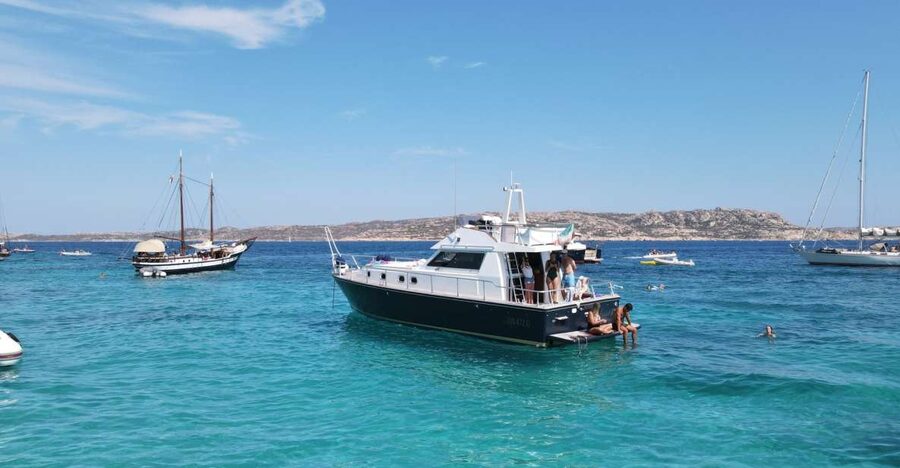 Palau: La Maddalena Archipelago Motorboat Tour with Lunch - Leaving Palau aboard the Emanuel IV