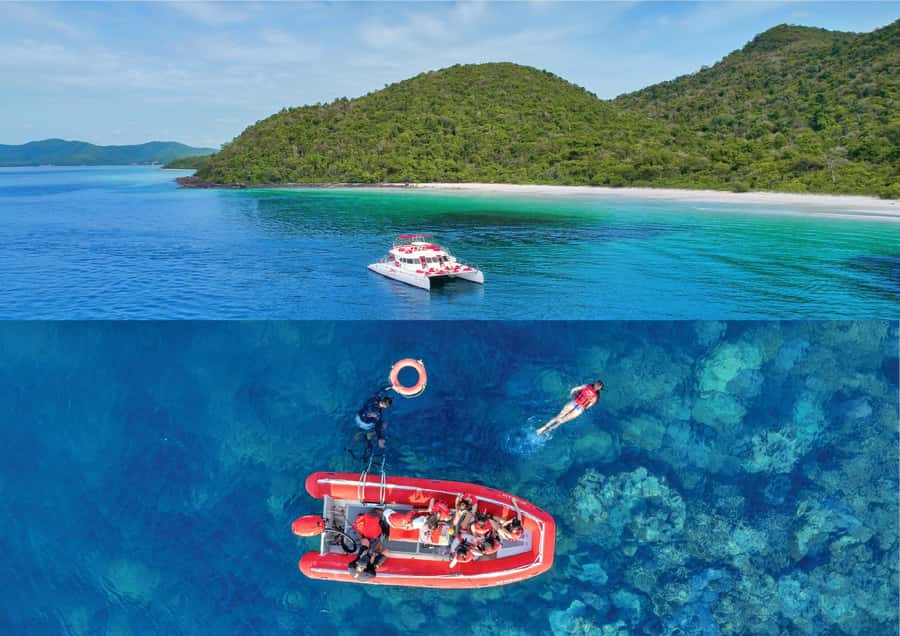 Pattaya: 2 Islands one day trip on Catamaran with Lunch - Koh Phai: lunch, snorkeling, and a useful first stop