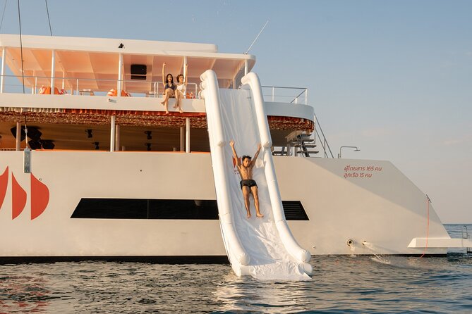 Pattaya: 3 Island-Hopping Full-Day Party Catamaran Cruise - The catamaran itself is part of the attraction
