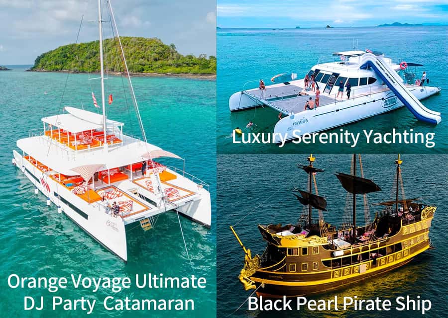 Pattaya: 3 Islands Hopping Day Tour on Catamaran with party - Key points at a glance