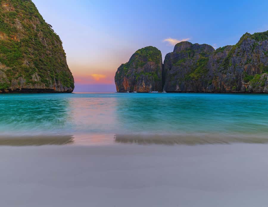 Phi Phi & 4 Islands sunset tour plus bioluminescent plankton - Maya Bay and Pileh Bay bring the biggest scenery