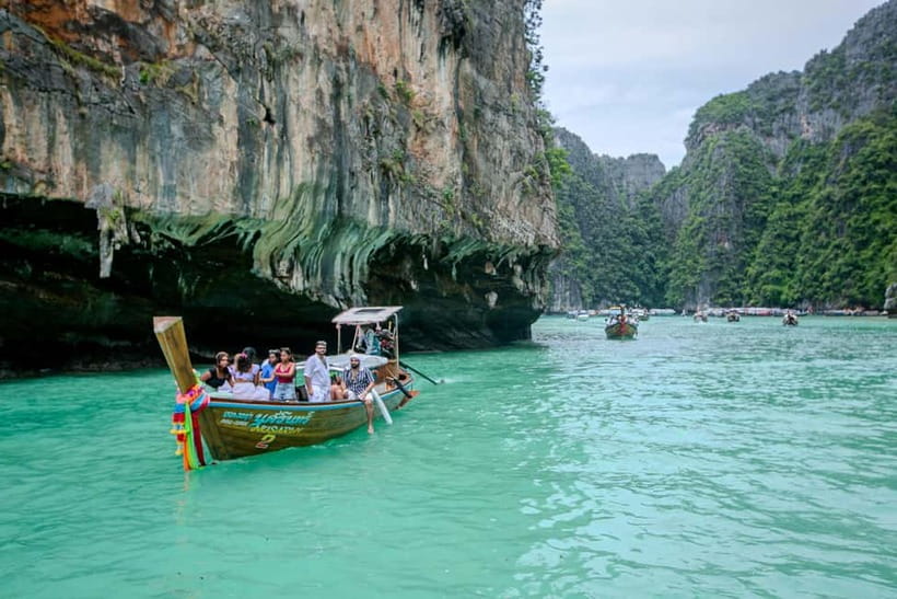 Phi Phi: 7 Island Longtail Boat Snorkeling Tour with Sunset - Pileh Lagoon and Loh Samah Bay