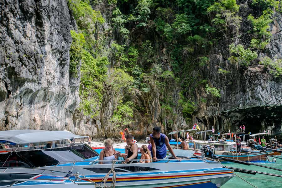 Phi Phi: 7 Islands Speed Boat Tour with Sunset and Plankton - Monkey Beach and Viking Cave set the tone