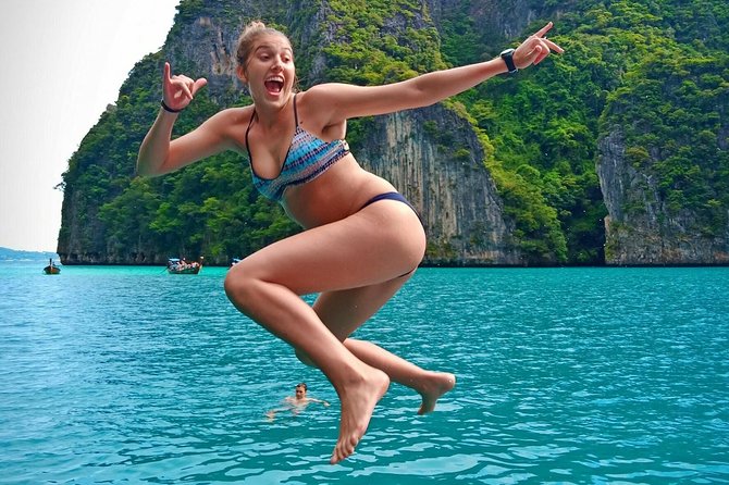 Phi Phi Early Bird & 4 Islands - Day Tour by Speedboat From Krabi - Pileh Bay, Viking Cave, and Monkey Beach