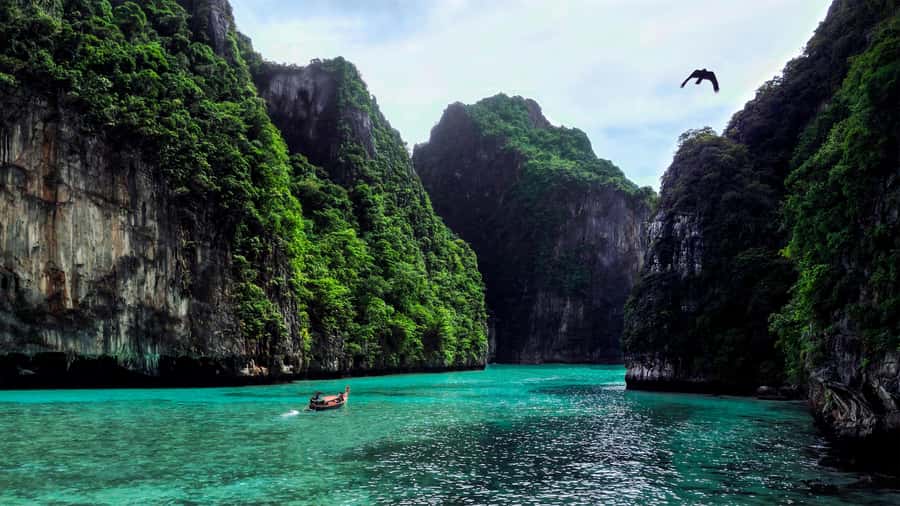 Phi Phi: Exclusive Full Day Longtail Boat to 7 Islands - Monkey Beach and Viking Cave begin the route