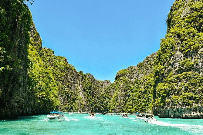Phi Phi Islands Speedboat Day Trip from Phuket with Lunch - Maya Bay: famous, lovely, and very busy