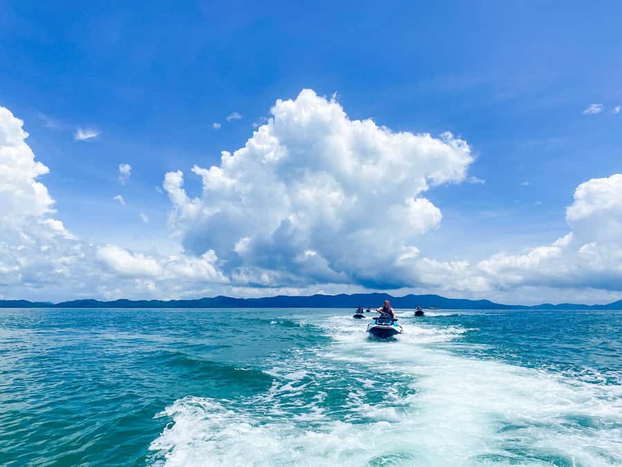 Phuket: 5 or 8-Island Jet Ski Tour with Lunch and Transfer - Rang Yai and Rung Noi for quieter scenery