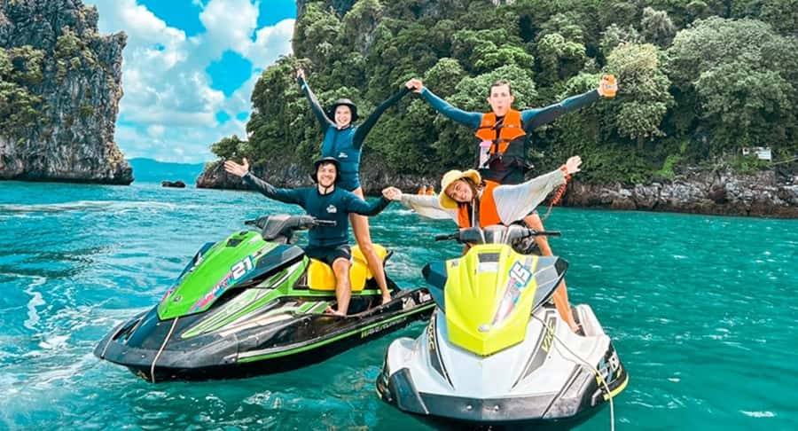 Phuket: Jet Ski Tour to 6 Islands with Lunch & Transfers - Six islands, one fast-paced day
