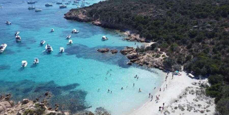 Poltu Quatu: La Maddalena Archipelago Sailboat full-day trip - Budelli: bright water and island views
