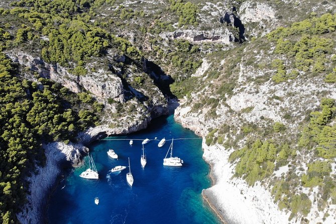 Private Blue cave, Mamma Mia and Hvar, 5 islands tour from Split - Snorkeling and the blue lagoon at Budikovac
