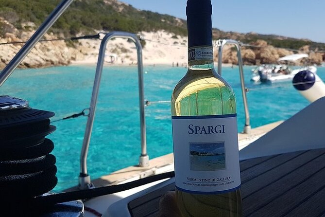 Private Catamaran Tour to the Maddalena Archipelago from Porto Rafael Palau - Spiaggia Rosa, a famous beach you cannot enter