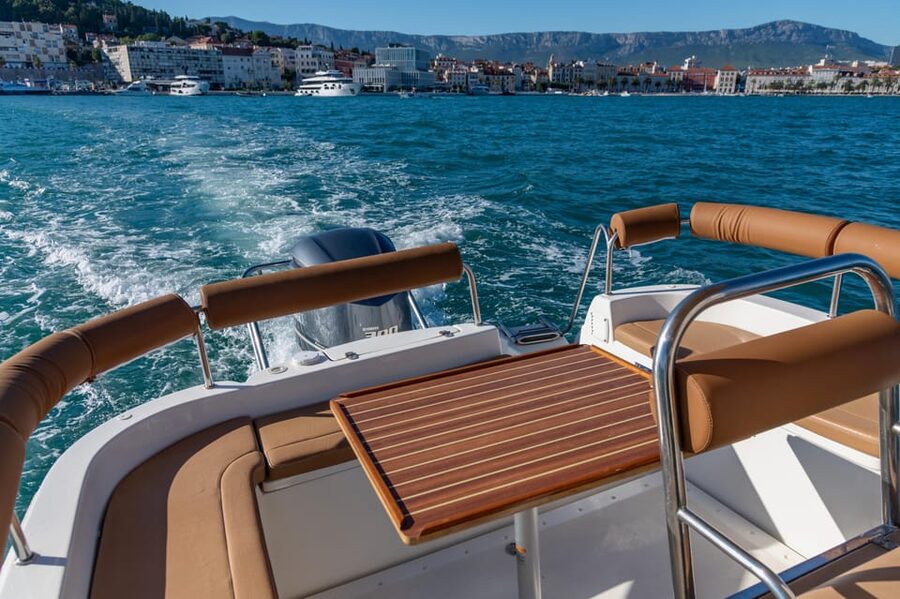 Private Speedboat Tour: Blue Lagoon & 3 Islands from Split - Maslinica on Šolta is the quieter option
