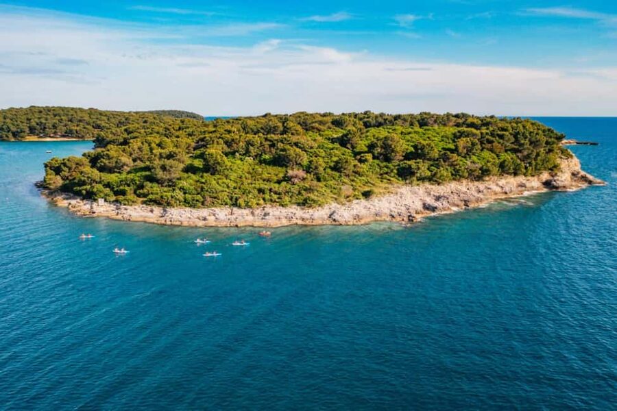 Pula: Three Island Kayak Tour with Cave Photo & Snorkeling - Practical value at $38 per person