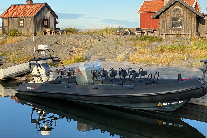 RIB Speed Boat Tour and Archipelago Island Visit (4,5h) - From Strandvägen to the Stockholm archipelago